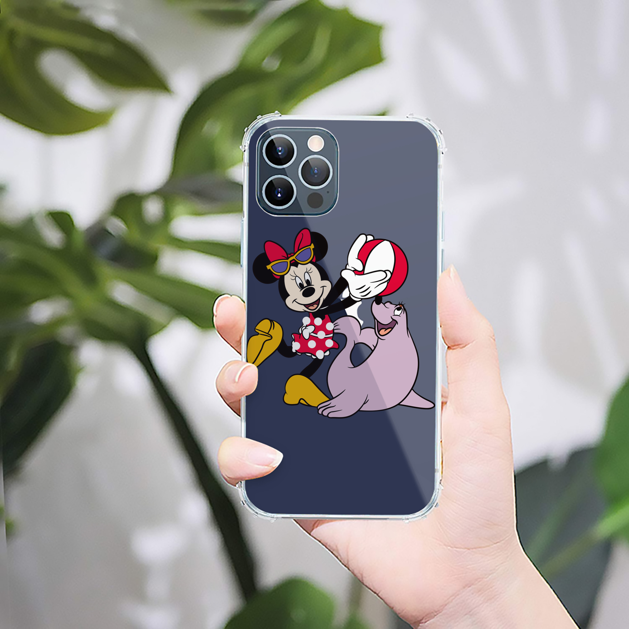 （画像用） ミッキーマウス Mickey Mouse 【iPhone 12シリーズ対応】透明スマホケース（クリアソフトケース）